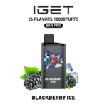 IGET BAR PRO 10,000 Puffs – Blackberry Ice
