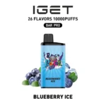 IGET BAR PRO 10,000 Puffs – Blueberry Ice