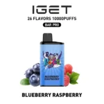 IGET BAR PRO 10,000 Puffs – Blueberry Raspberry