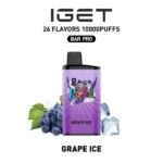 IGET BAR PRO 10,000 Puffs – Grape Ice