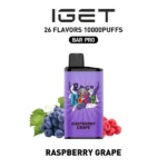 IGET BAR PRO 10,000 Puffs – Raspberry Grape