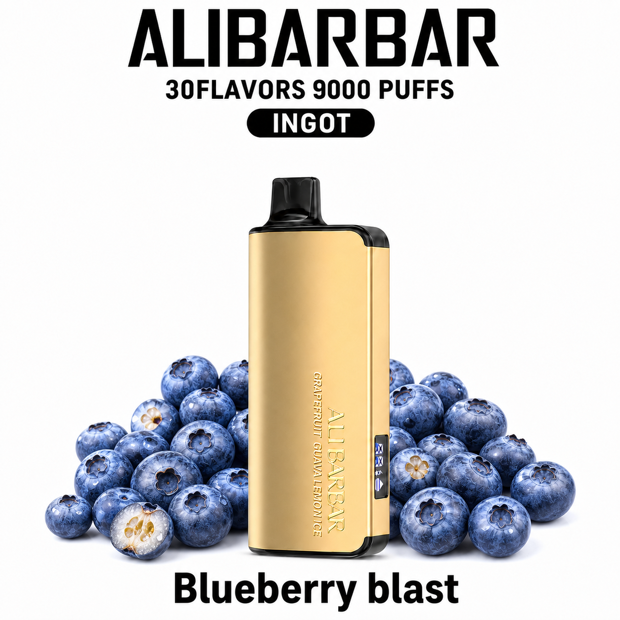 alibarbar-blueberry-blast ALIBARBAR INGOT 9000 — Blueberry Blast - Image 1