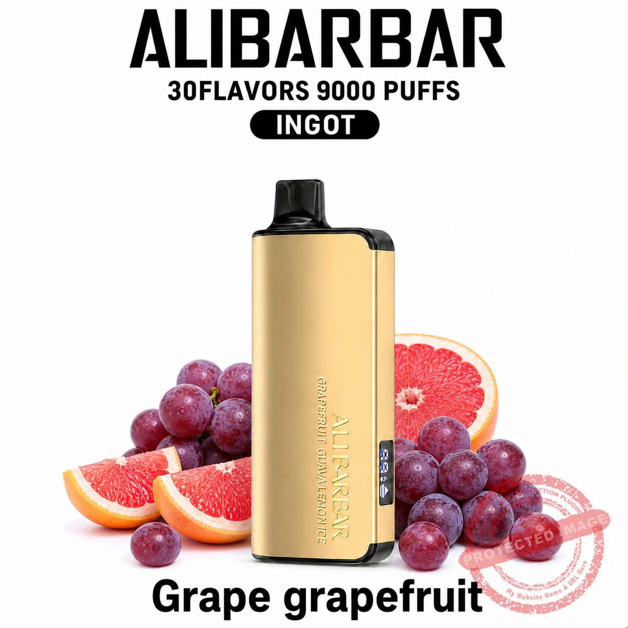 alibarbar-grape-grapefruit ALIBARBAR INGOT 9000 — Grape Grapefruit - Image 1