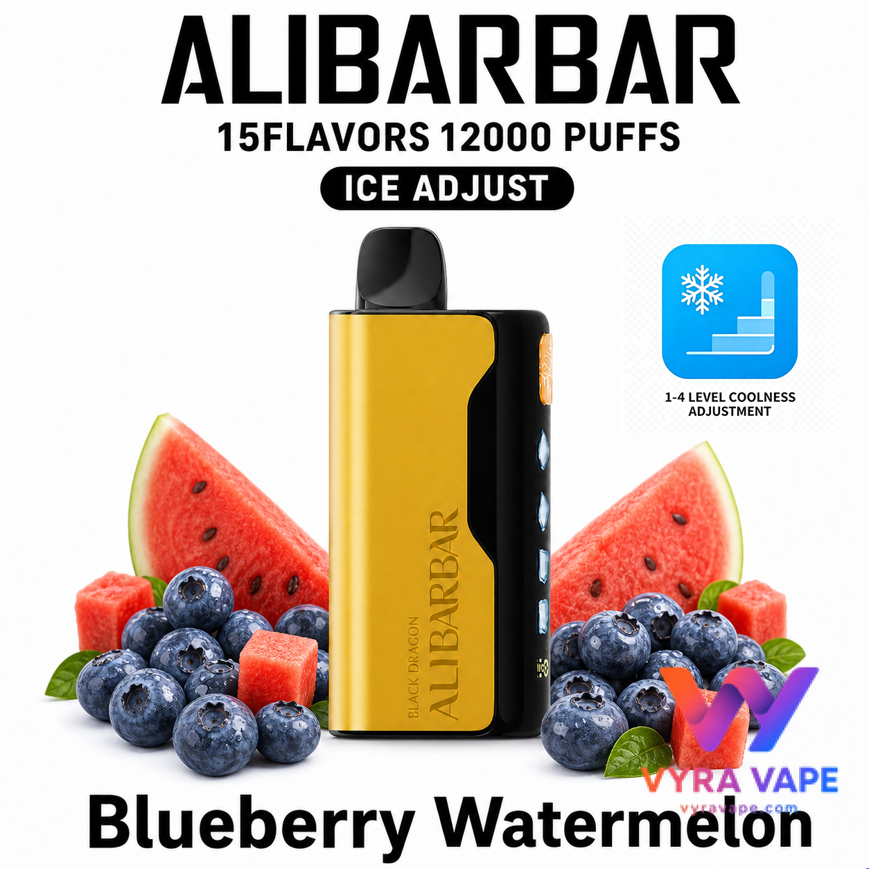 alibarbar-ice-adjust-blueberry-watermelon ALIBARBAR ICE ADJUST 12000 Puffs – Blueberry Watermelon - Image 1