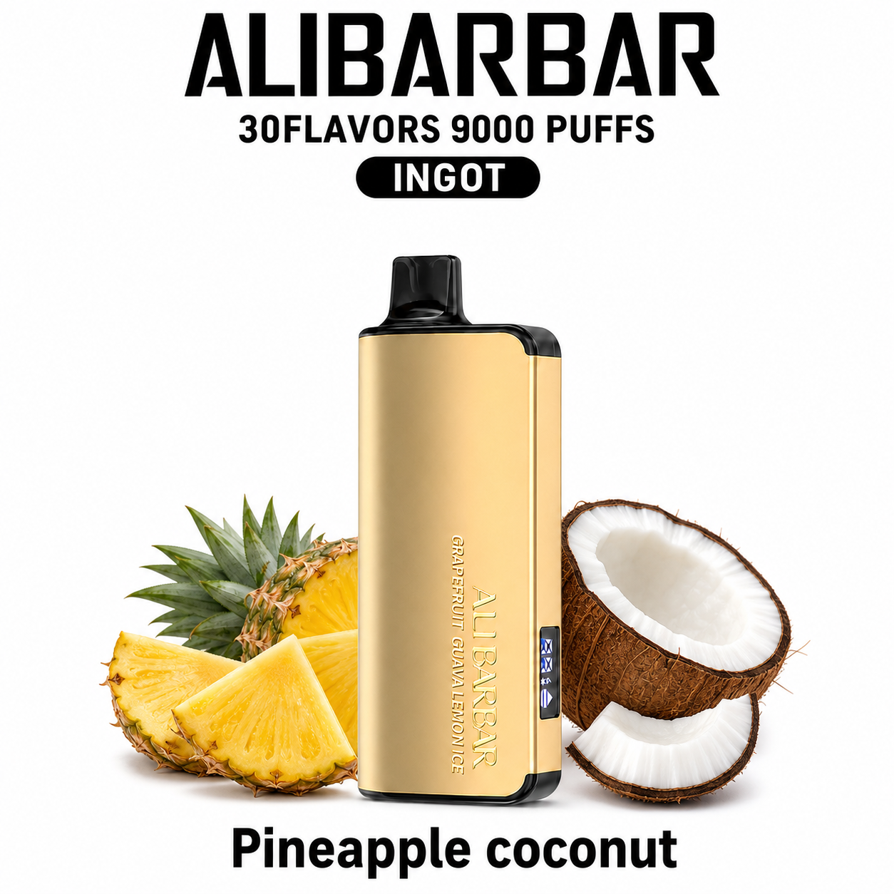 alibarbar-pineapple-coconut ALIBARBAR INGOT 9000 — Pineapple Coconut - Image 1