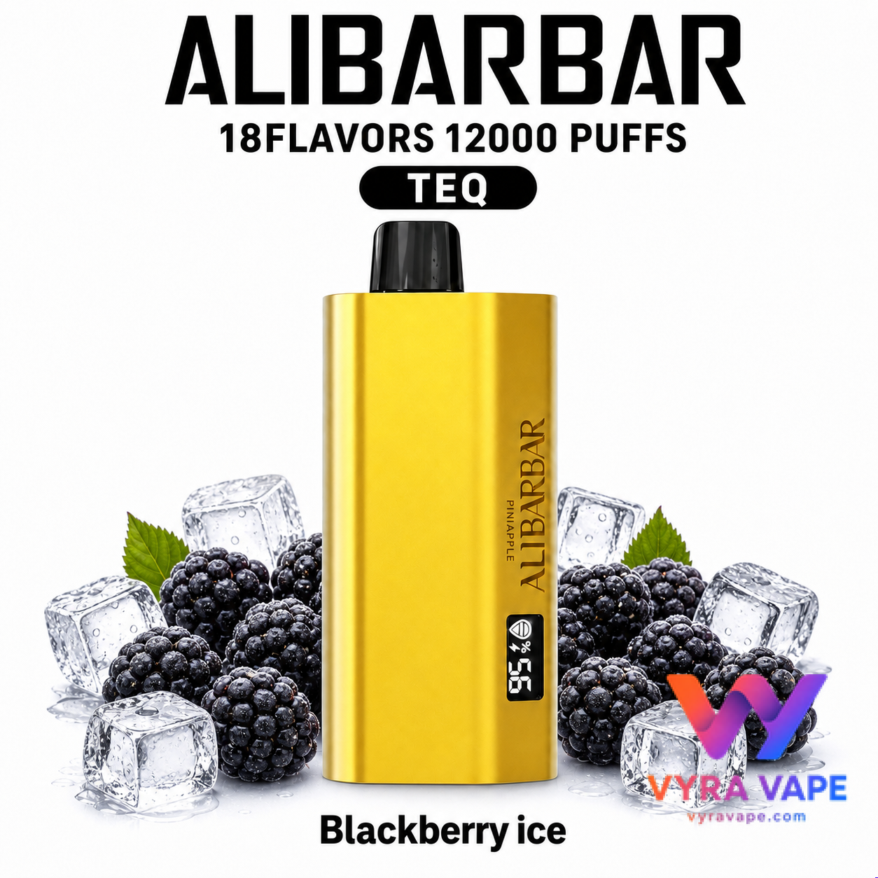 alibarbar-teq-blackberry-ice ALIBARBAR TEQ 12000 Puffs – Blackberry Ice - Image 1