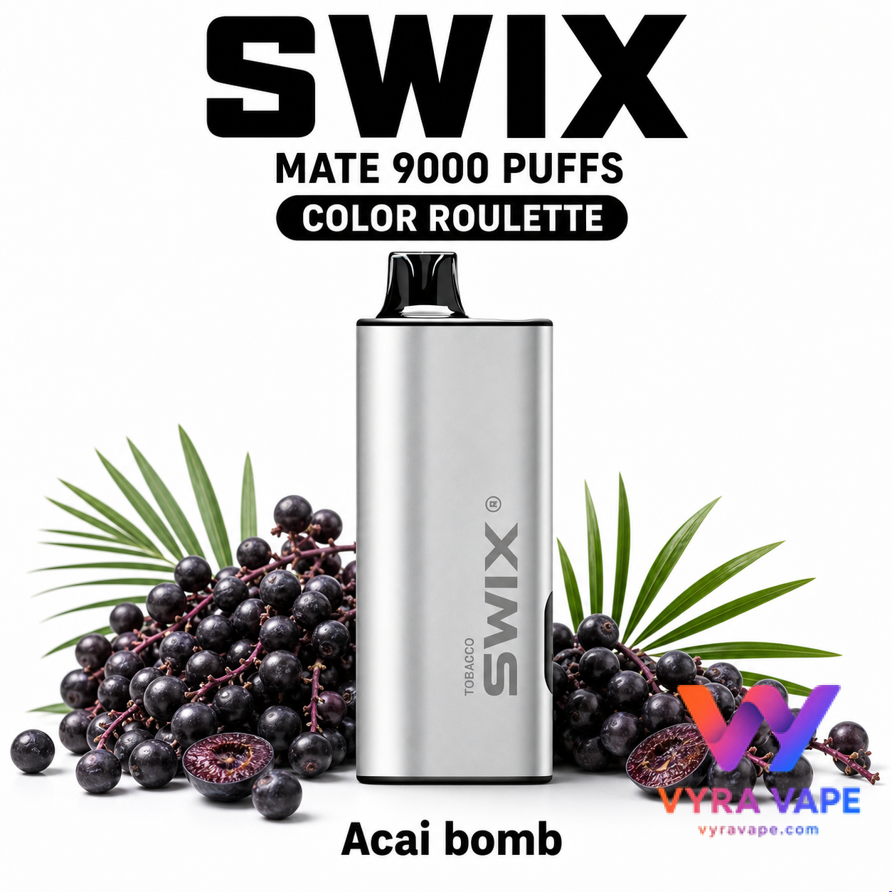 swix-color-roulette-acai-bomb SWIX MATE 9000 Puffs – Acai Bomb - Image 1