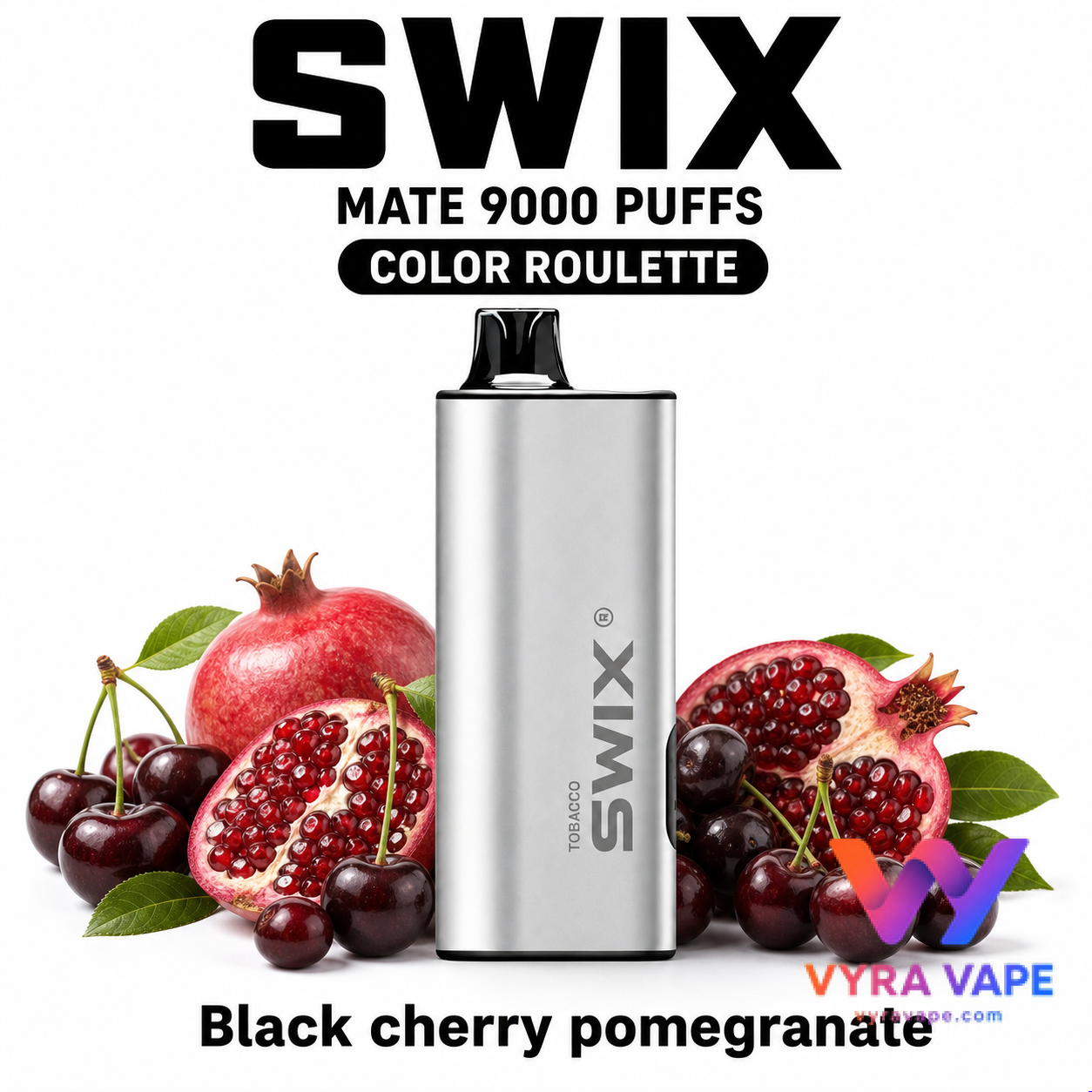 swix-color-roulette-black-cherry-pomegranate SWIX MATE 9000 Puffs – Black Cherry Pomegranate - Image 1